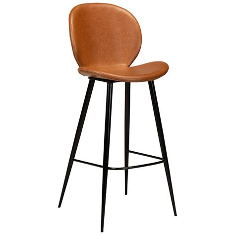Most of the people like to buy bar stools with cushioned seating. Dan-Form Cloud Vintage Light Brown Leather Bar Stool with ...