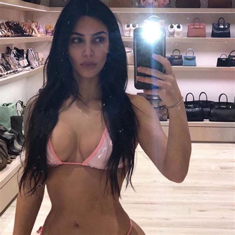 kim kardashian bares a bikini—and major birkin collection—in sexy new photo e online uk