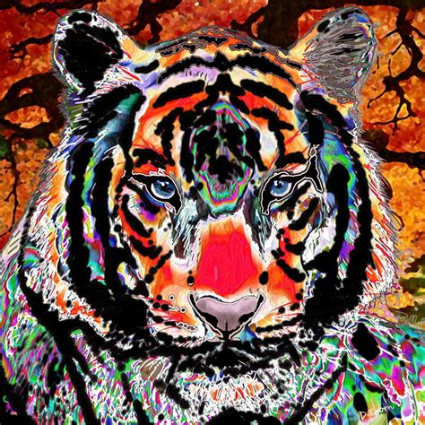 Psychedelic Tiger By Darebrother On Deviantart