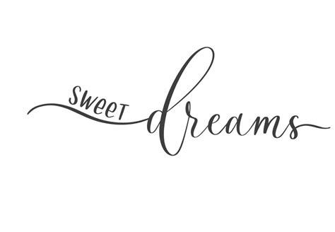 Sweet Dreams Calligraphy Poster 4847062 Vector Art At Vecteezy
