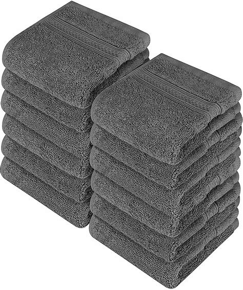 Utopia Towels 6 Pack Premium Large Hand Towels 600 Gsm Cotton 16 X 28