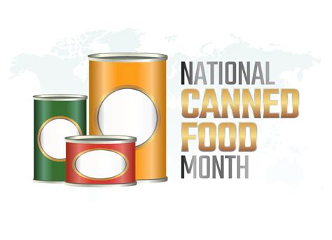 Vector Graphic Of National Canned Food Month Good For National Canned