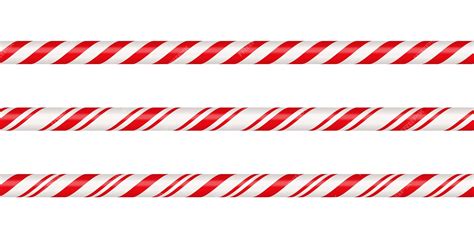 Premium Vector Christmas Candy Cane Straight Line Border With Red And