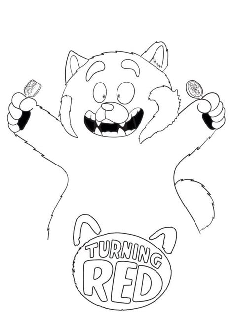Turning Red Panda Coloring Page Free Printable Coloring Pages For Kids