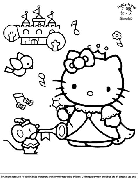 Hello Kitty Coloring Picture