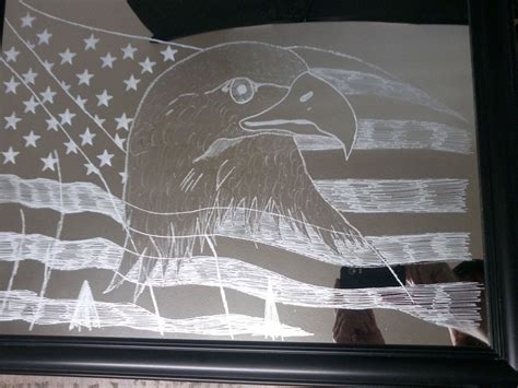 Custom Etched Glass Freehand By Custom Glass Etching