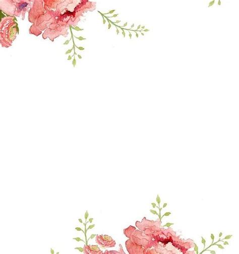 Watercolor Floral Border Paper Printable At Getdrawings Free Download