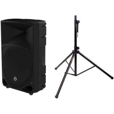 Mackie Thump12 12 Powered Loudspeaker Speaker Stand Kit B H
