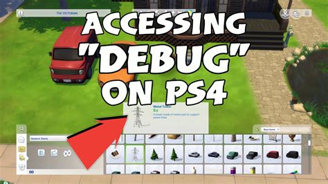 How To Access Debug On Ps4 A Sims 4 Tutorial Youtube
