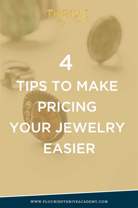 4 tips to make pricing your jewelry easier flourish and thrive academy handmade jewelry