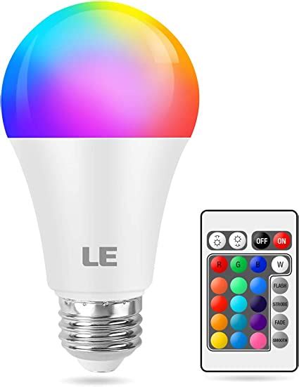 Le Rgb Led Light Bulb A19 E26 9w Rgbw Color Changing Light Bulbs With