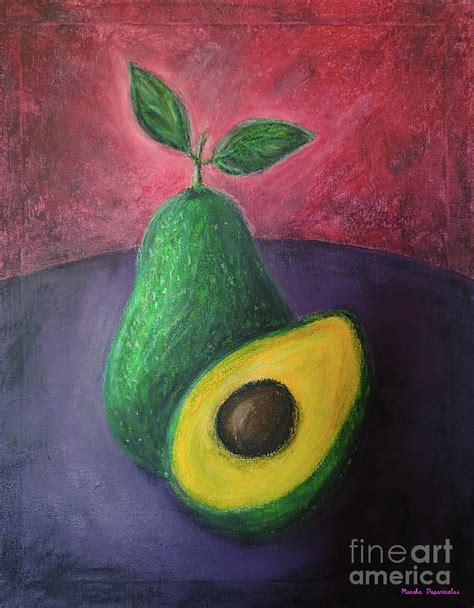 The Avocado Painting By Marsha Papanicolas Fine Art America