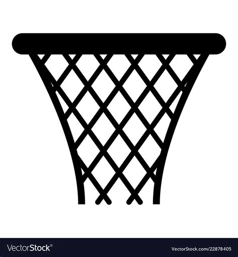 Basketball Basket Streetball Net Basket Icon Vector Image