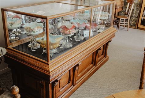 Bargain Johns Antiques Antique Country Store Oak Counter Showcase