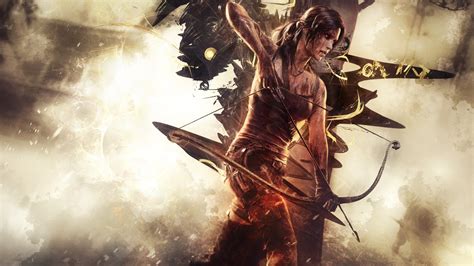 Wallpaper : anime, hair bows, archer, Tomb Raider, mythology, darkness, screenshot, 1920x1080 px ...