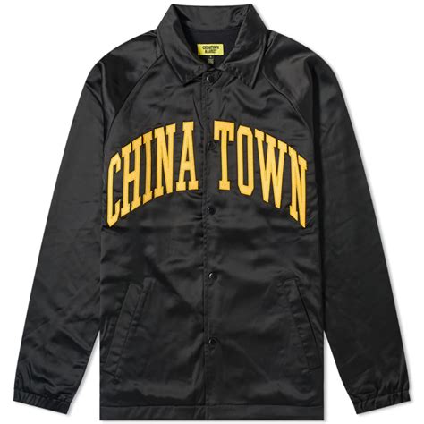Chinatown Market Satin Coach Jacket Black End Global