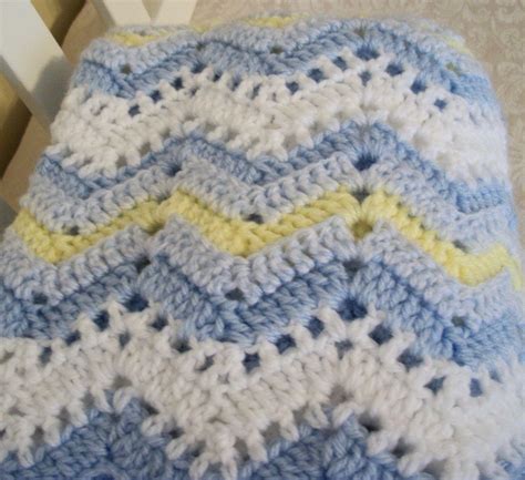 Baby Blanket Crochet Free Pattern Ripple Crochet Patterns