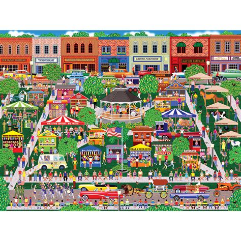 Small Town Summer Fair 500 Piece Jigsaw Puzzle Spilsbury