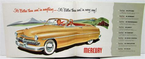 1950 Mercury Dealer Sales Brochure Better Than Ever Revised Version