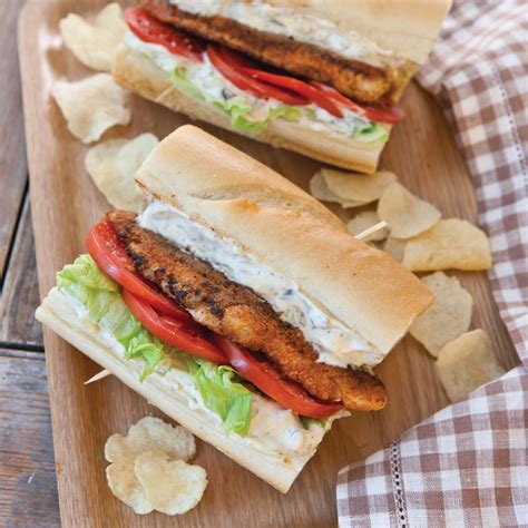 The mild flavor of the catfish goes perfectly. Blackened Catfish Po' Boys - Southern Cast Iron