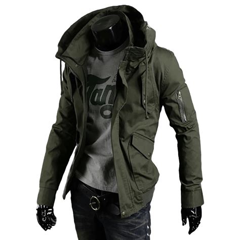 Hooded Mens Jacket Military Big Sizes Casual Streetwear Jackets Men