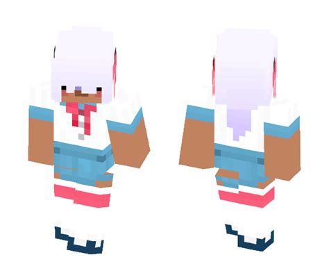 Download One Eye Girl With Horns And Bows Minecraft Skin For Free