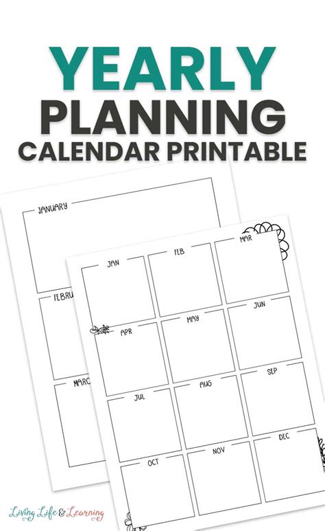 Yearly Planning Calendar