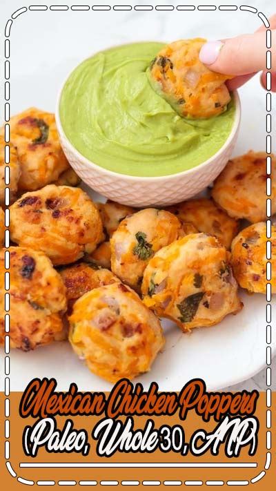 Fried chicken poppers (cep, aip, paleo). Mexican Chicken Poppers (Paleo, Whole30, AIP) - Healthy ...