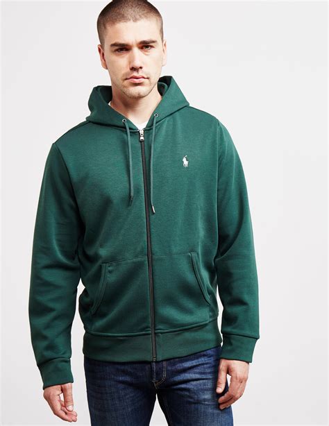 Polo Ralph Lauren Mens Tech Fleece Full Zip Hoodie Green In Green For