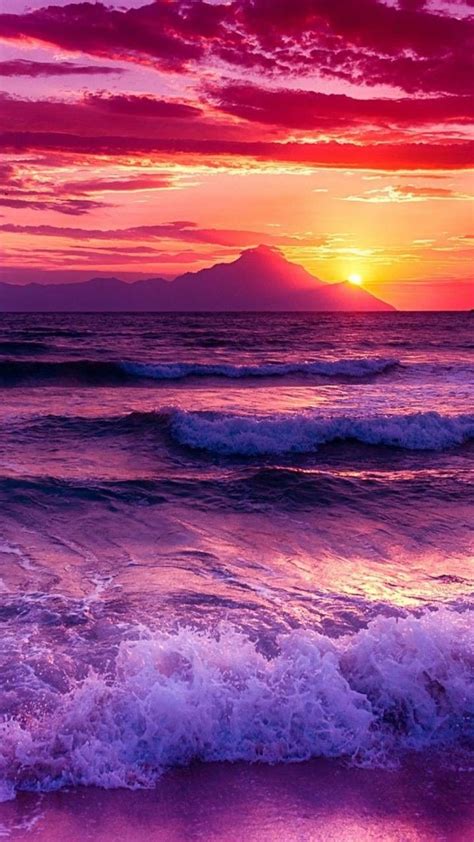 Sunset Over Ocean Wallpaper Sunset Wallpaper Beautiful Nature