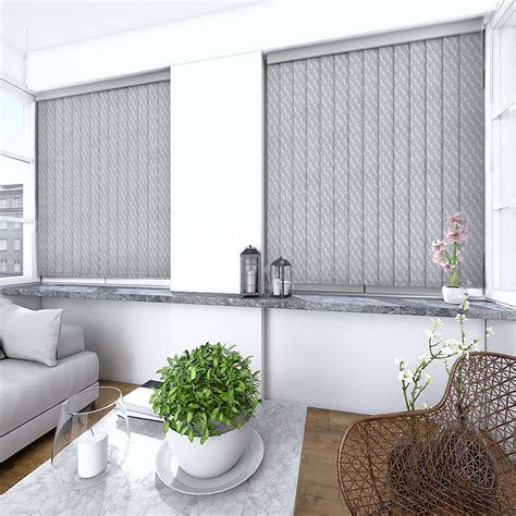 Nyla Soft Grey Vertical Blind Made To Measure Window Blinds Direct