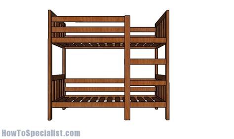 2x4 Bunk Bed Plans Howtospecialist How To Build Step By Step Diy Plans