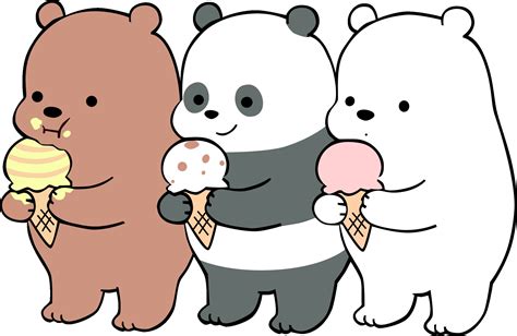 We Bare Bears Svg Cartoon Clip Art Polar Bear Svg Grizzly Etsy