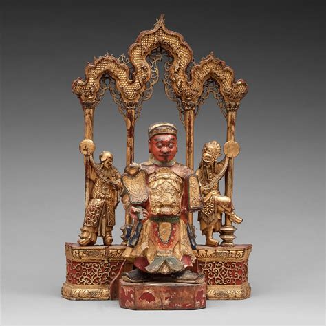 A Chinese Sculpture Group Qing Dynasty 19th Century Bukowskis