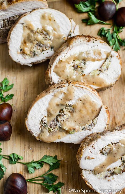 Thanksgiving Turkey Breast Roulade With Stuffing No Spoon Necessary