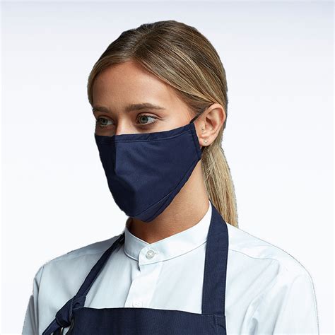 Black Triple Layer Fabric Mask Chef Face Mask And Cloths From Oliver Harvey
