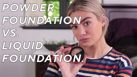 Powder Foundation Vs Liquid Foundation The Sloane Series Youtube