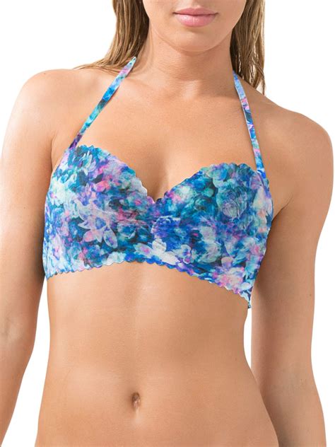 Women S Bra Sized Getaway Halter Bikini Swimsuit Top Walmart Com