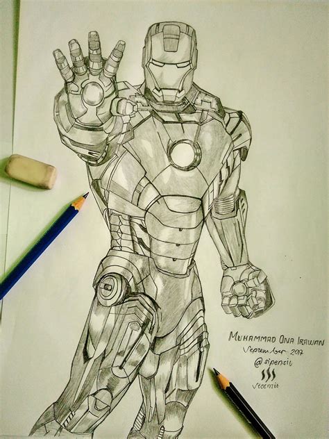 Iron Man Sketch At Paintingvalley Com Explore Collection Of Iron Man Sketch
