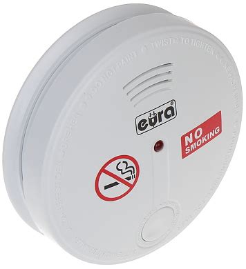 Emits an alarm and flashing red light when triggered. CIGARETTE SMOKE DETECTOR SD-20B8 EURA - Wired - Delta