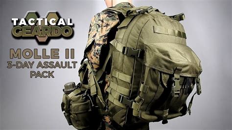 Molle Ii 3 Day Assault Pack Od Green Youtube