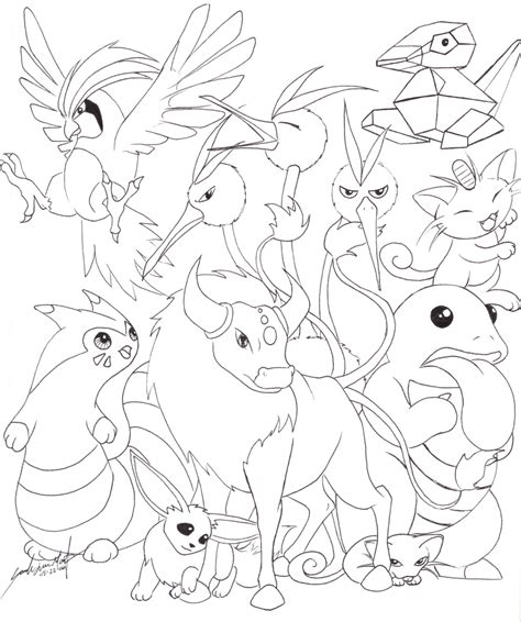 Pokemon Evolution Coloring Pages At GetColorings Free Printable