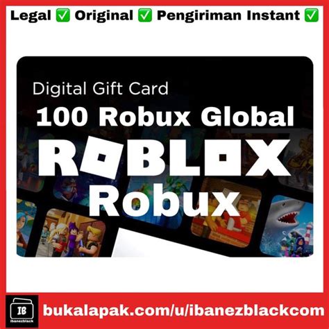 Jual Roblox Robux Gift Card Digital Code Global Di Lapak