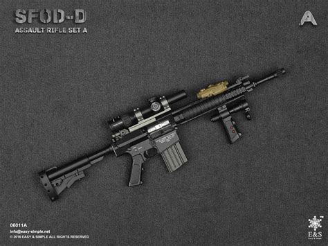 Easy And Simple 06011 Sfod D Assault Rifle Set Type A