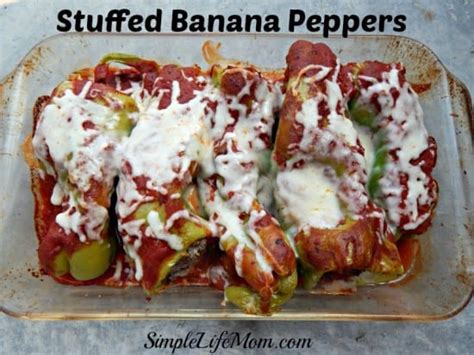 Stuffed Banana Peppers Simple Life Mom