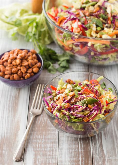 Asian Peanut Salad With Sweet And Spicy Honey Roasted Peanuts Will Cook