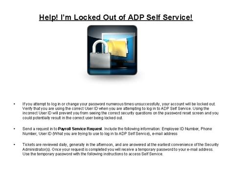 Help Im Locked Out Of Adp Self Service