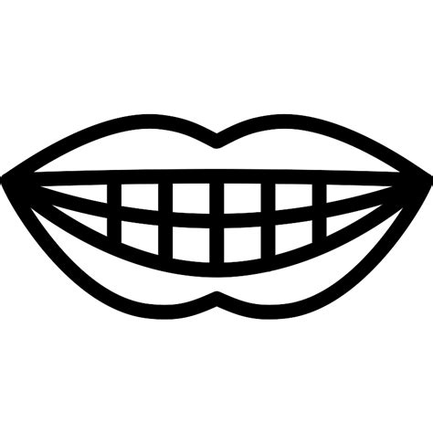 Smiling Mouth Showing Teeth Vector Svg Icon Svg Repo