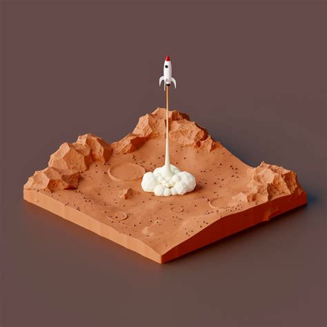 Mars Liftoff Rlowpoly