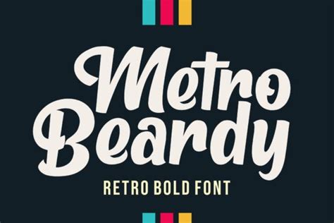 Metro Beardy Font By Figuree Studio · Creative Fabrica Bold Fonts